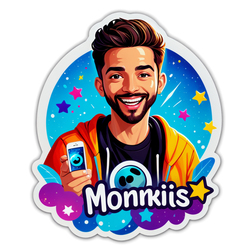 Sticker na may sikat na viral na video
