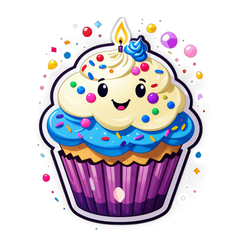 Celebrate Sweetness: The Adorable Cupcake Character You Can't Resist!