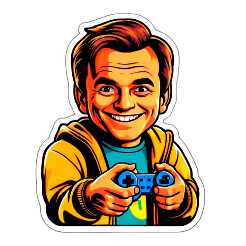 Otto Jan Ham met gamecontroller