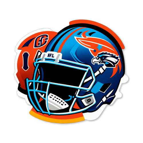 Game Day Vibes: NFL Helmets Sticker