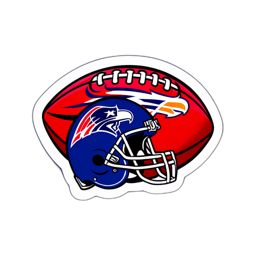 NFL na Sticker na may Temang Football