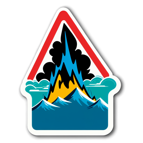 Bold Earthquake Warning Sticker