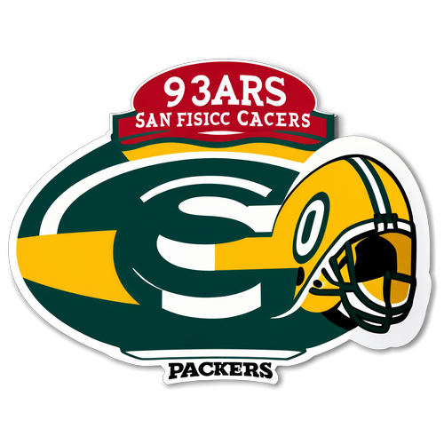 United in Rivalry: Packers and 49ers Team Spirit Sticker