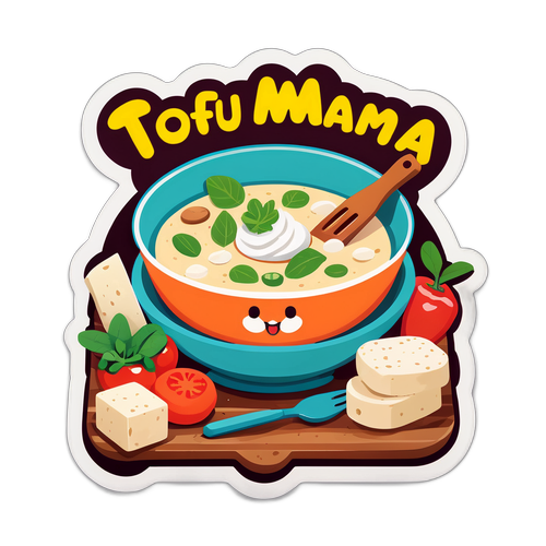 豆腐媽媽貼紙