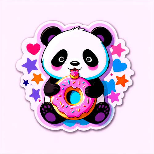 The Adorable Panda You Can't Resist: A Donut-Fueled Adventure Awaits!