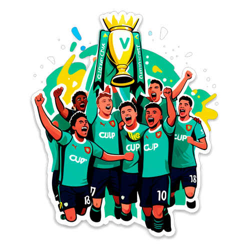 Sticker de la Carabao Cup - Victoire et Célébration