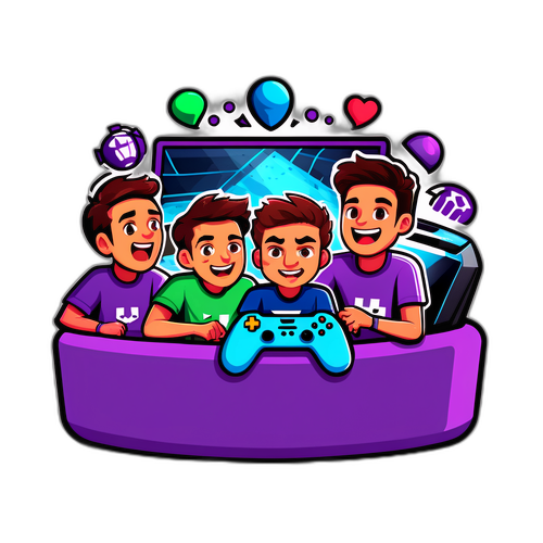 สติกเกอร์เกมเมอร์กับปฏิกิริยาต่าง ๆ ขณะดูฟุตบอลใน Twitch