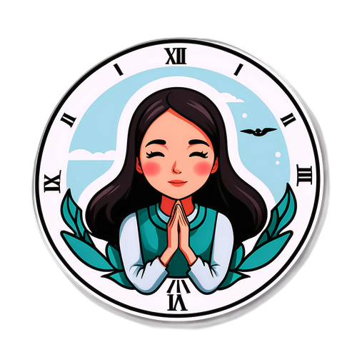 Ilustracja ciszy, minuta ciszy