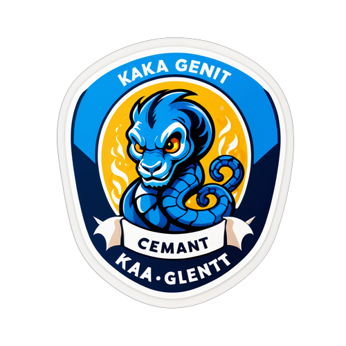 Sticker met Iconische Elementen van KAA Gent