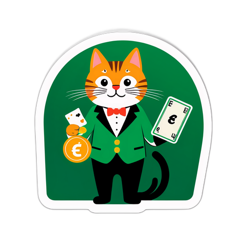 Humoros stickers a Paddy Power logójával