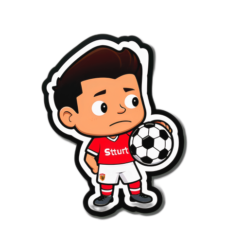 สติกเกอร์การ์ตูนฟุตบอลจากสตุ๊ตการ์ท