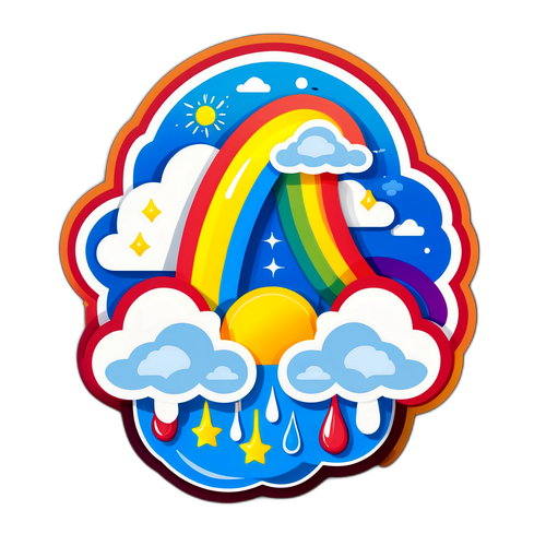 Sticker na may Temang Panahon