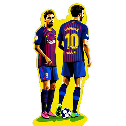 Thiết kế nhãn dán cầu thủ nổi bật của Barca