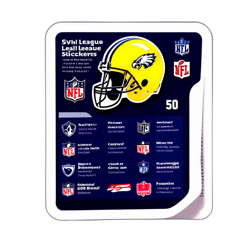 สติกเกอร์ความรู้ NFL กับข้อเท็จจริงเกี่ยวกับฟุตบอลลีก