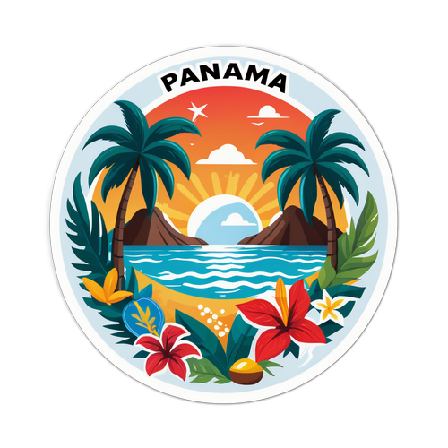 Panama Kültürel Sembolleri Stickerı