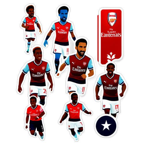 Những mẫu sticker về trận đấu giữa Arsenal và Tottenham