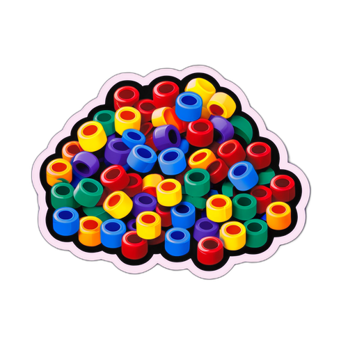 Kolorowe koraliki LEGO