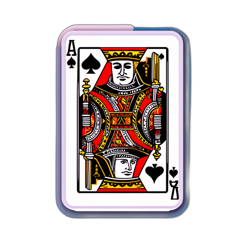 Sticker cu un as de inimă, dedicat iubitorilor de știri