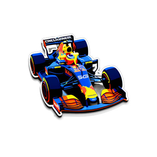 Max en Lando's Adembenemende Race: Ontdek de Kleurrijkste Formule 1 Sticker Tot Nu Toe!