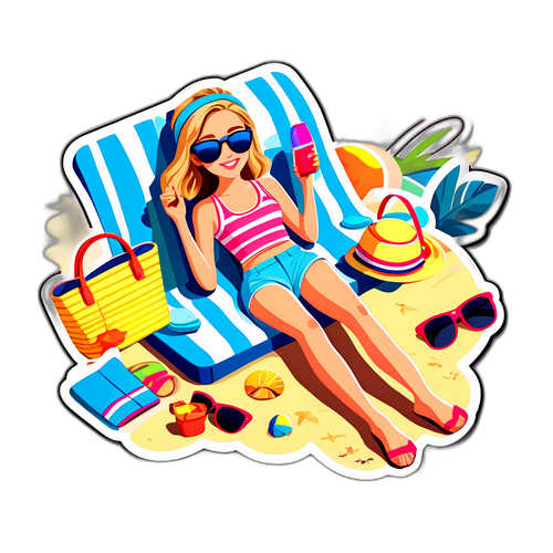 Entspannende Sommer-Szene