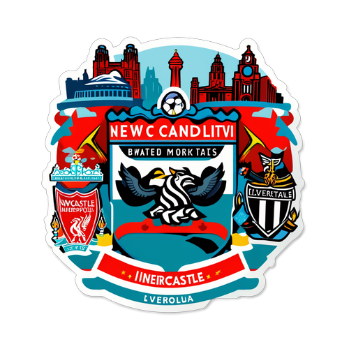 Newcastle vs Liverpool Match Day Sticker