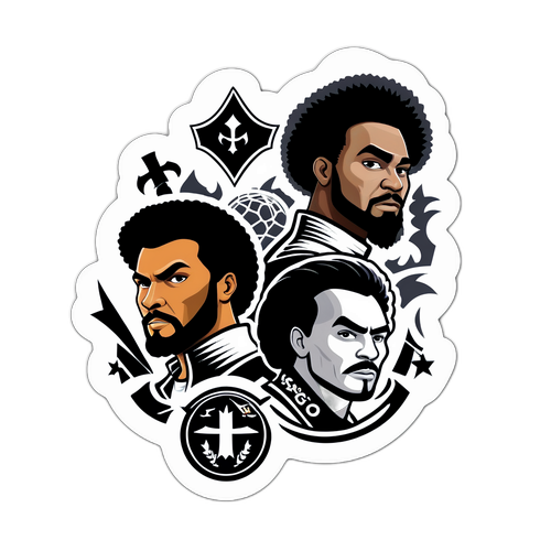 Adesivo Sportivo: Rivalità Botafogo e Vasco da Gama