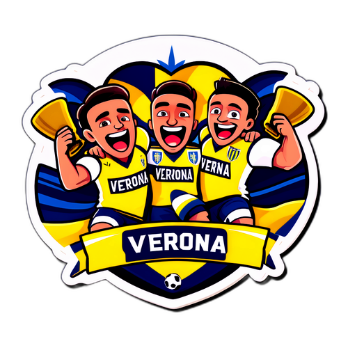 Fanii echipei de fotbal din Verona