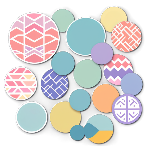 Pastel Geometric Pattern Stickers