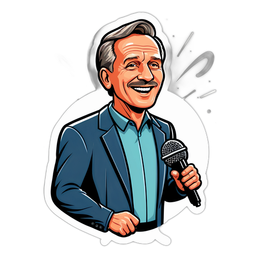 Lebendige Illustration eines Sprechers