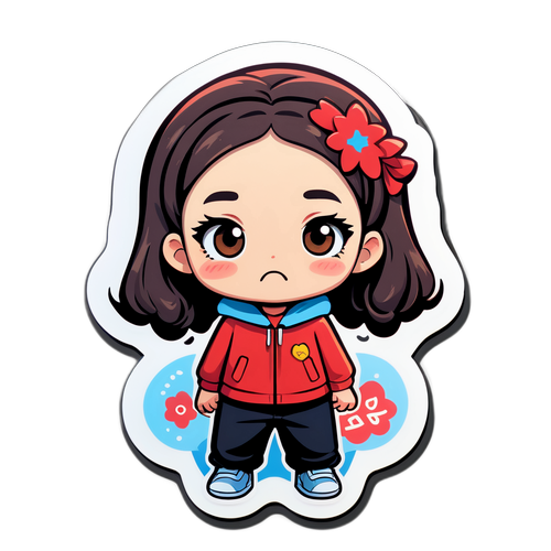 감정이 풍부한 아이린의 캐릭터 스티커