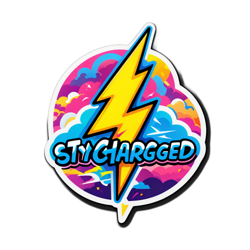 Canlı Yıldırım Stickerı: Enerji için Uyarı!