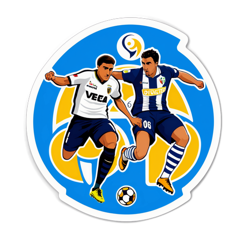 Adesiv cu jucători din echipele Verona și Udinese