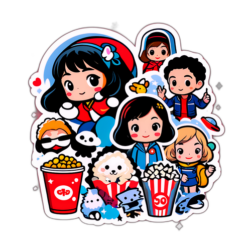映画をテーマにしたグラフィックデザイン