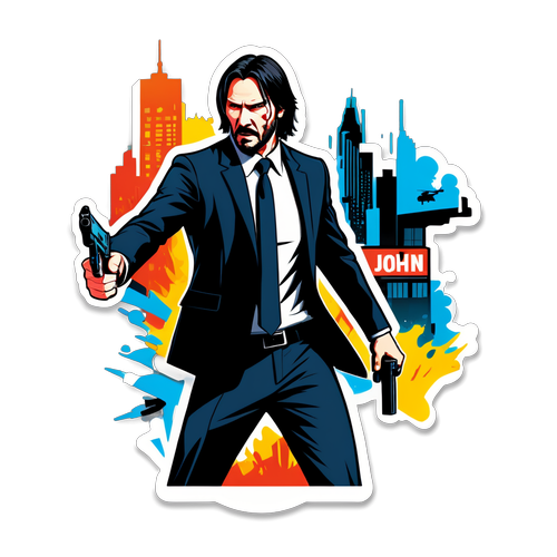 Δραματικό αυτοκόλλητο του John Wick