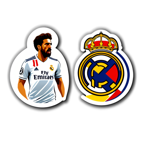 Sticker que encapsula la tensión clásica entre Real Madrid y Atlético Madrid