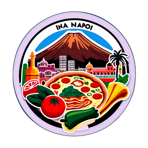 Sticker ya Skyline ya Napoli