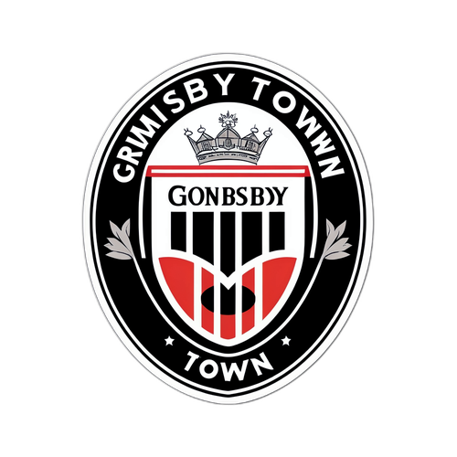 Sticker ya Vintage ya Grimsby Town