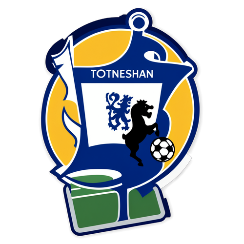 Klasseklæbende med Tottenham og Chelsea-logoer