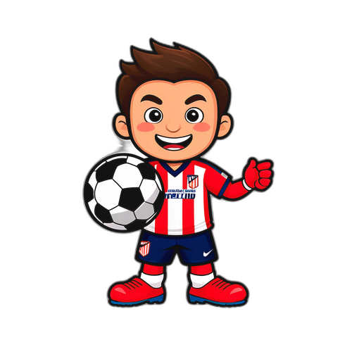 Vriendelijk sticker van Atletico Madrid's mascotte