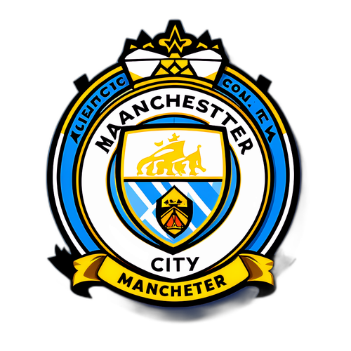 曼徹斯特城隊徽貼紙設計