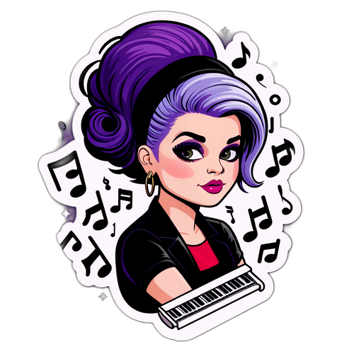 Zábavná samolepka Kelly Osbourne