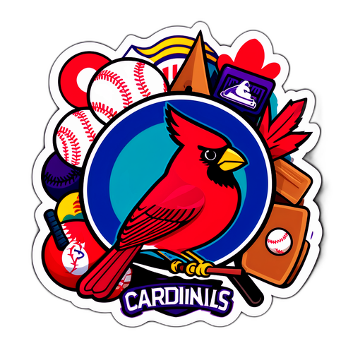 Cardinals vs. Rockies Clash Sticker