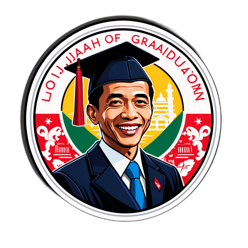 Sticker Ijazah dan Topi Wisuda