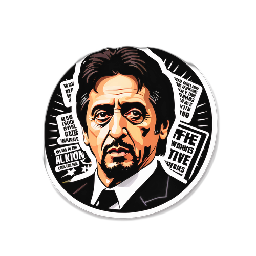 Sticker de Al Pacino con citas famosas