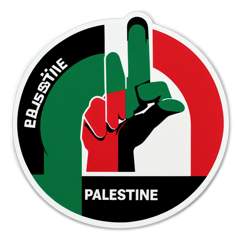 Palestine Protest Symbol Sticker