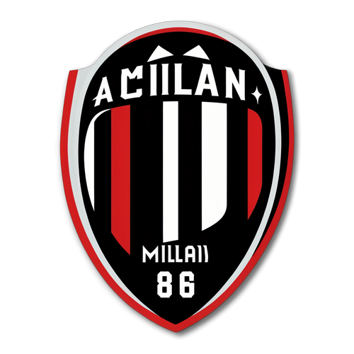 Adesivo Bold AC Milan