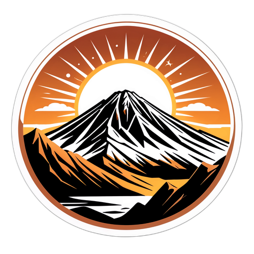 Η επιβλητική εικόνα του Όρους Πάρνηθα με ανατολή ήλιου