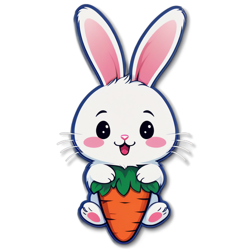 Unleash Your Cuteness! Meet the Adorable Bunny Behind the Giant Carrot!