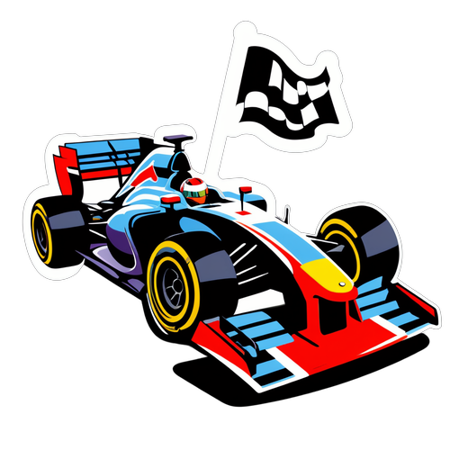 Racing into Adrenaline: Formula 1 Fever with Checkered Flags and Speed!