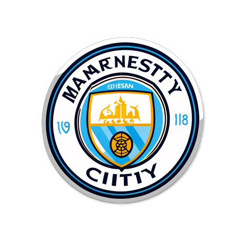 Autocolant pentru Man City